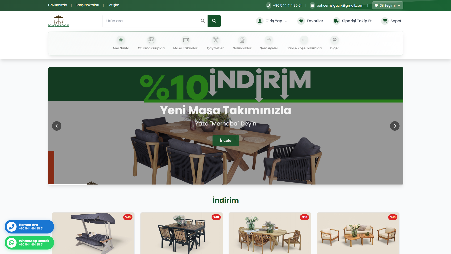 Bahçem Sığacık E-Commerce